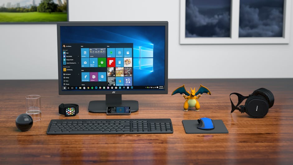 Windows PC and Charazard from Pokemon - perfect illustrations for financial services branding!