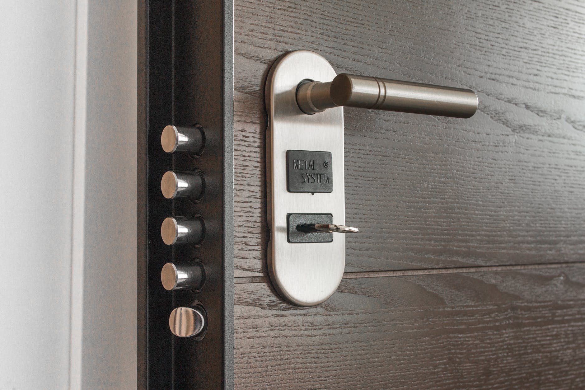 Secure door showing security for financial websites