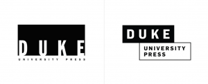 Duke logo, showing changes in use of shapes in financial logos