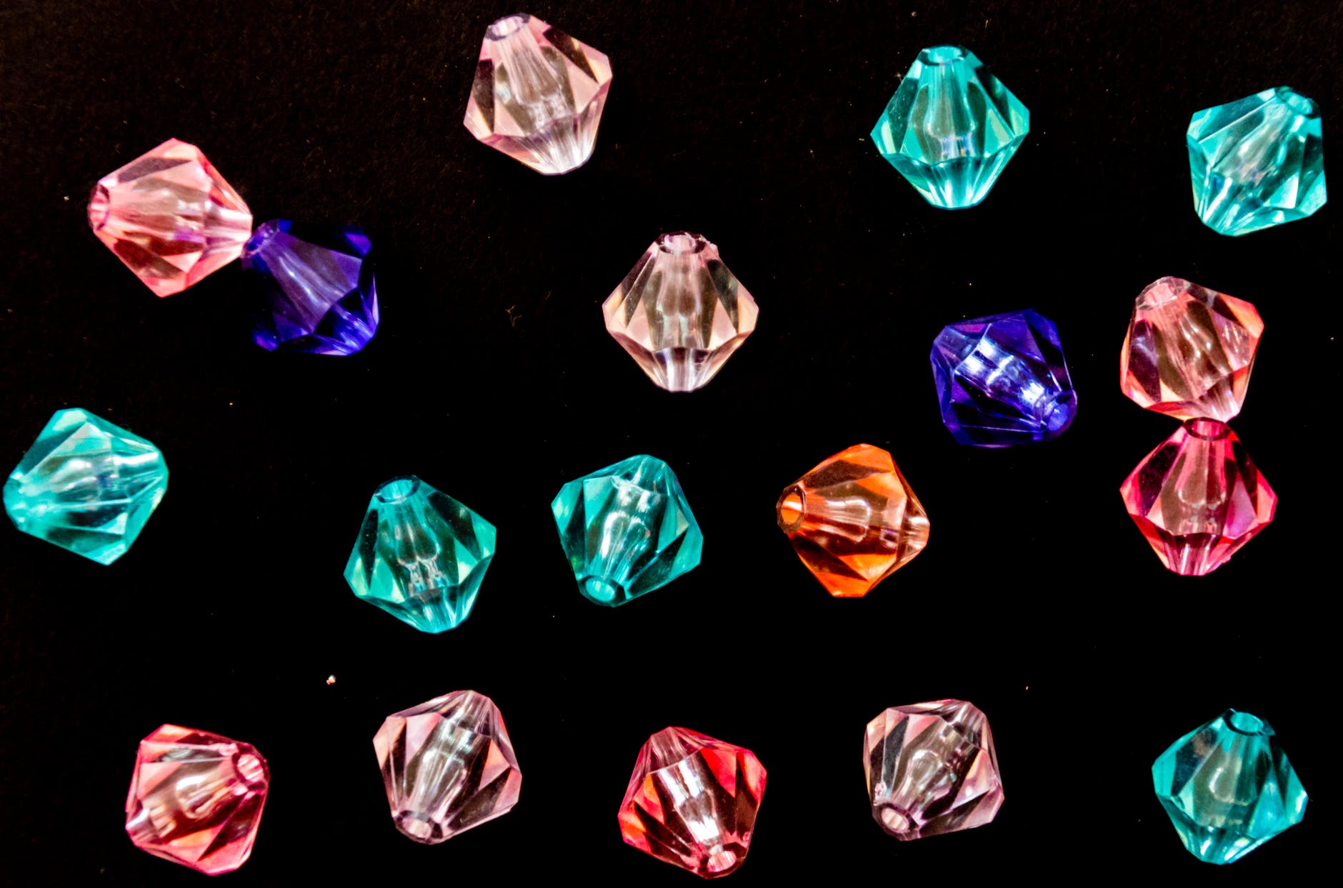 Financial marketing services illustrated as a set of gems